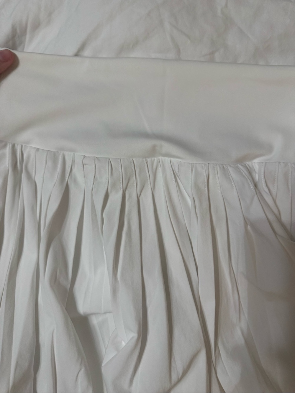 All in motion White Pleated Mini Skort - Classic Women's Skort - Picture 3 of 7